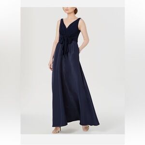 NWT Adrianna Papell Long Navy Dress